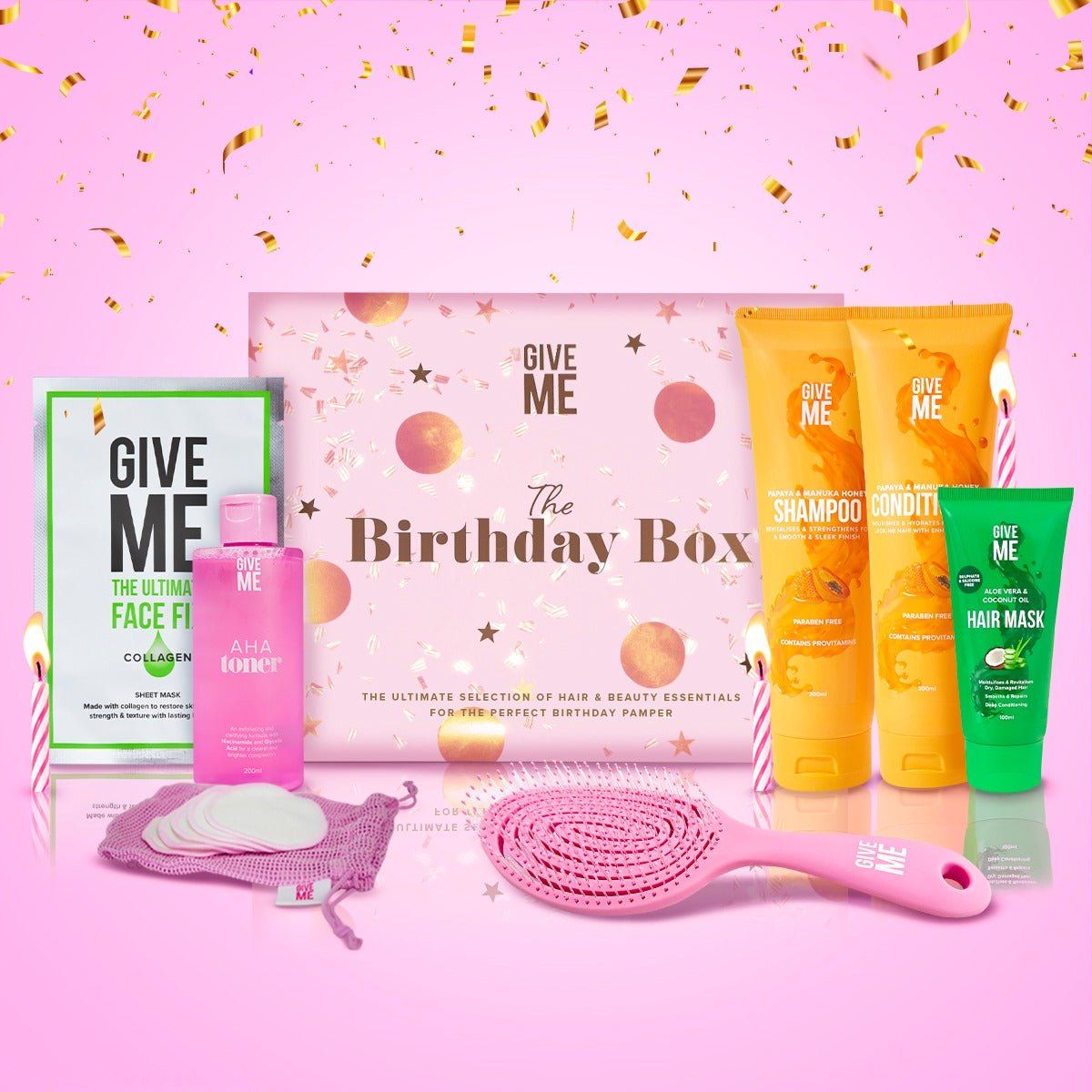 Give Me The Birthday Box Hair & Beauty Essentials Gift Set