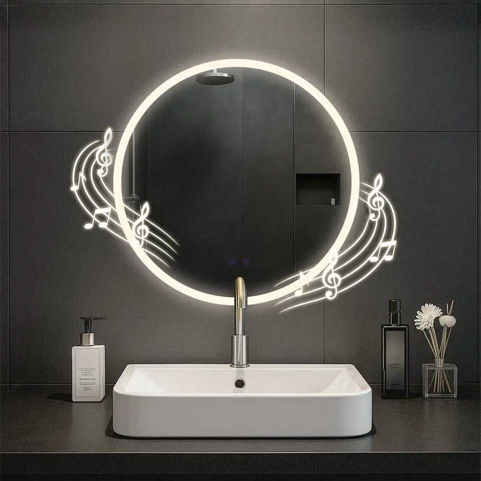 CLP Wandspiegel Laconia rond - Glas - helder/glas