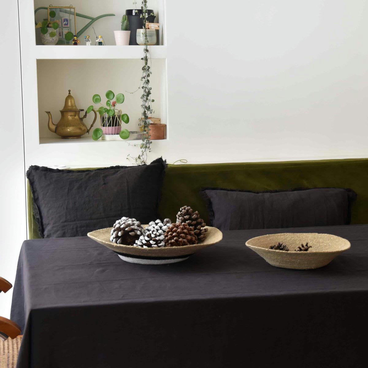 - Set de 2 corbeilles en jonc de mer