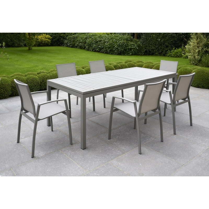 Table de jardin Cella 220-300 x 100 x 75 cm
