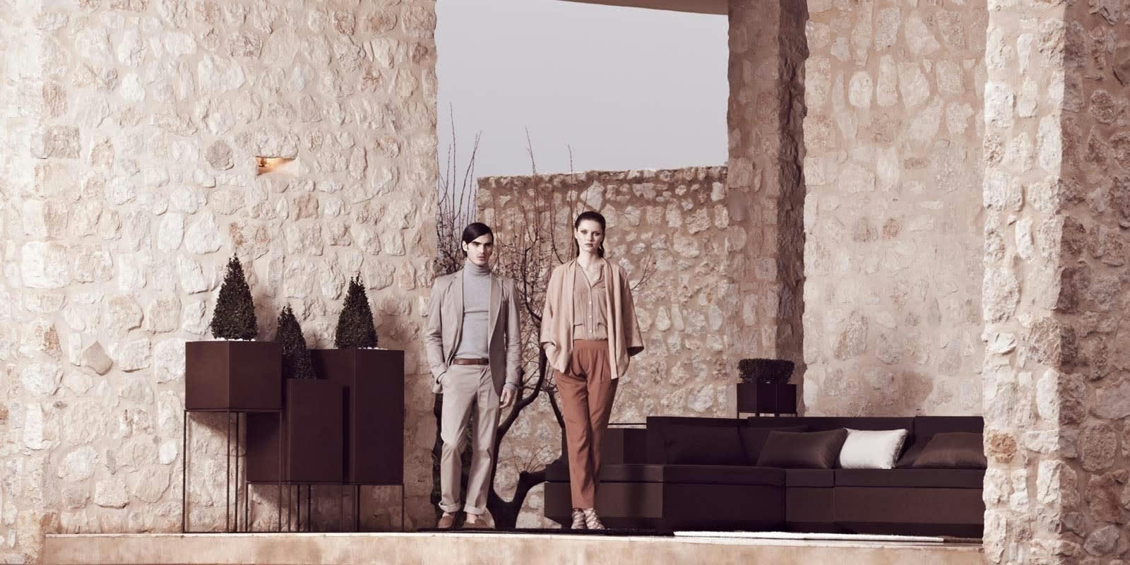 VELA - Pot de fleurs High Cube plastique gris 60x60x100cm