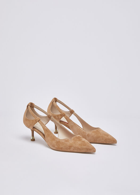 D&eacute;collet&eacute; in camoscio