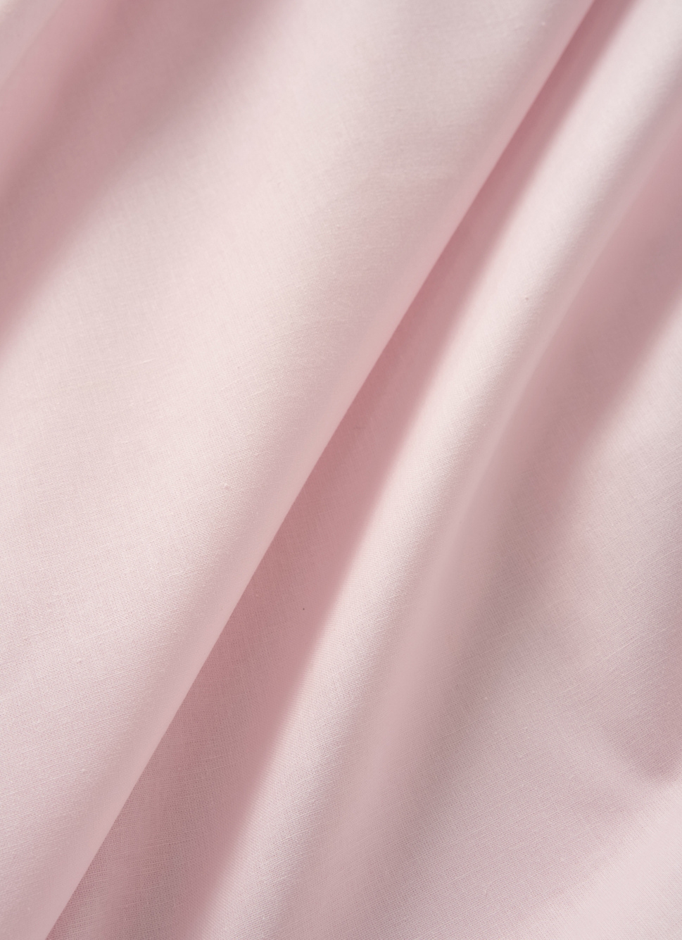 DRAP PLAT UNI EN COTON ROSE CLAIR