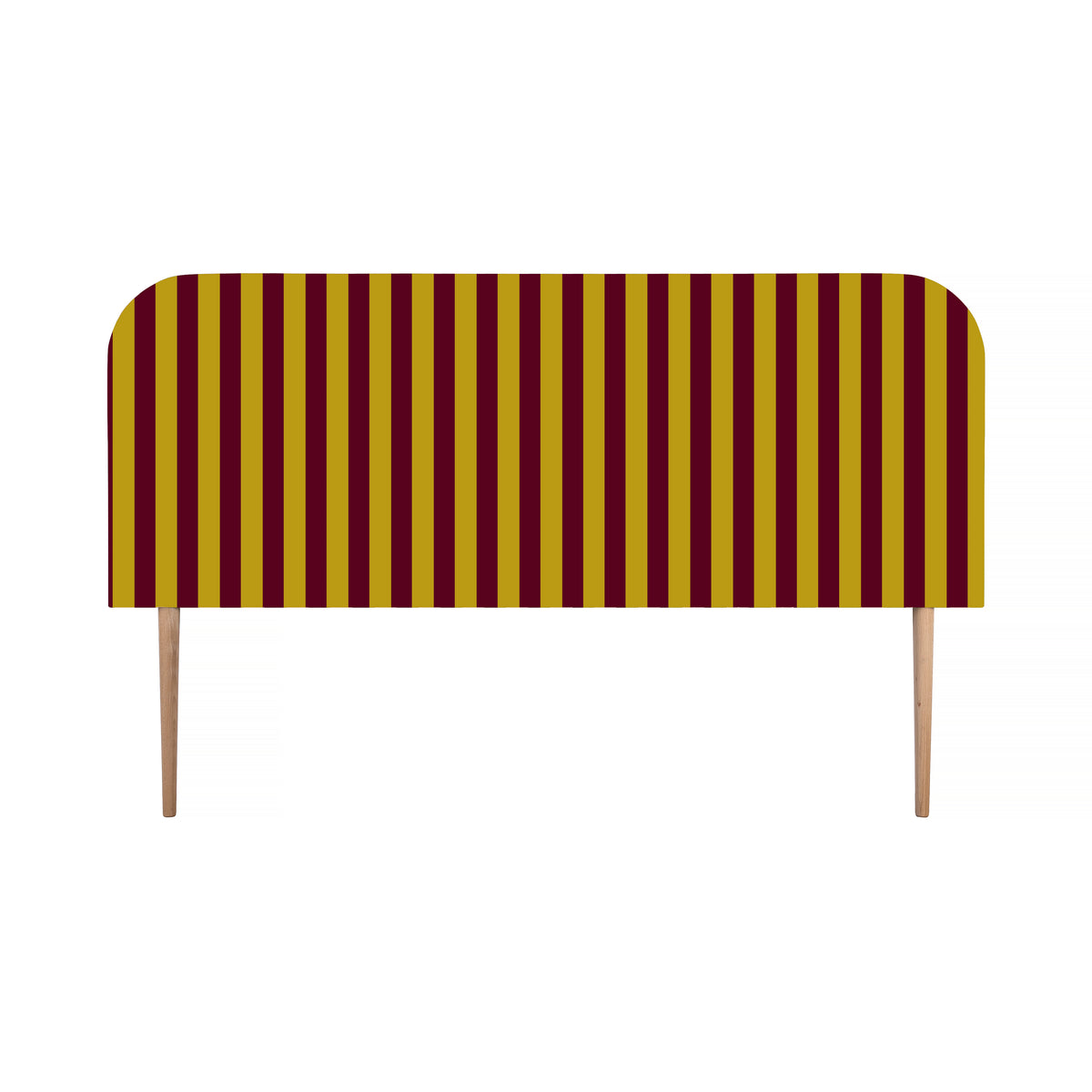 Gestoffeerd fluwelen hoofdbord met strepen 160x97cm