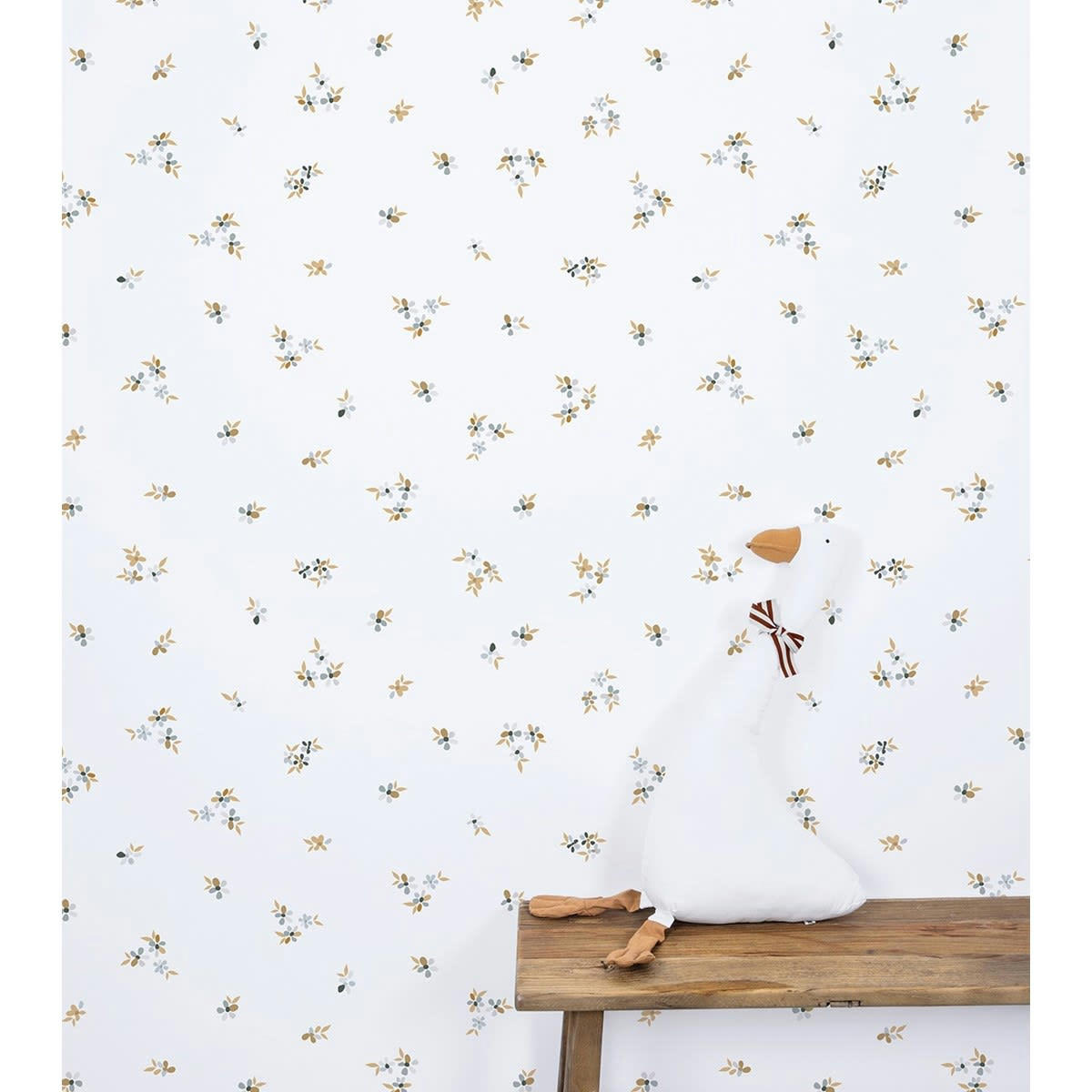 BRAYLYNN - Papier peint floral whisper blanc