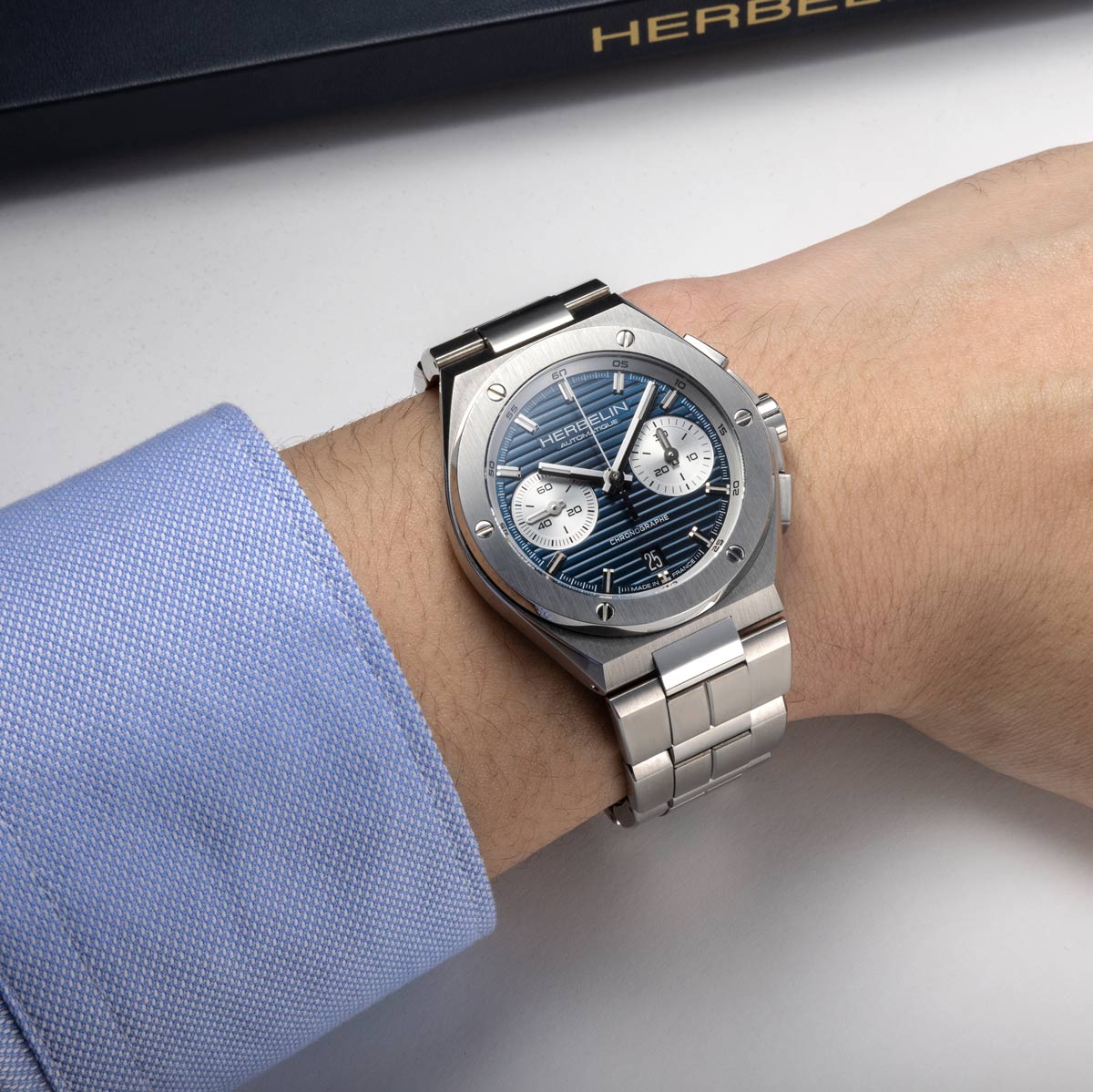 CAP CAMARAT – CHRONOGRAPHE – ACIER & BLEU