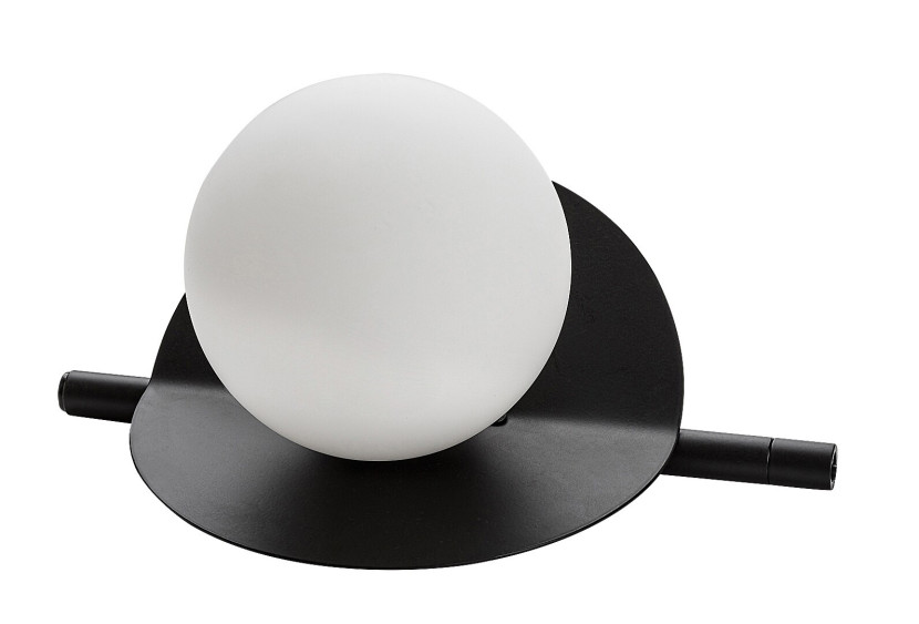 Lampa stołowa industrialna czarno-biała JULES 1xG9x5W wys:12cm Rabalux
