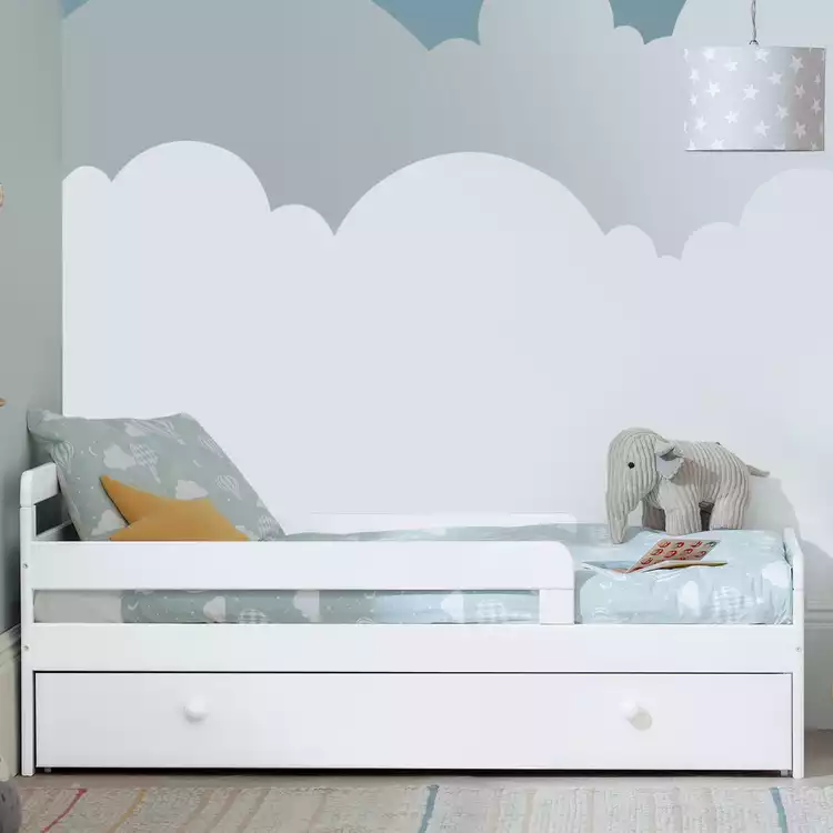 Habitat Ellis Toddler Bed, Drawer & Kids Mattress - White