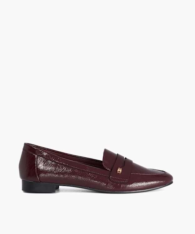 Guitar Burgundy - Logo-Detail Penny Loafers