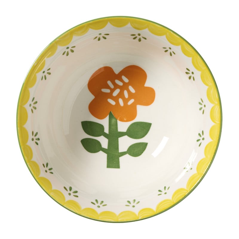 Schaaltje bloem groot - roze - &Oslash;15.5x7 cm