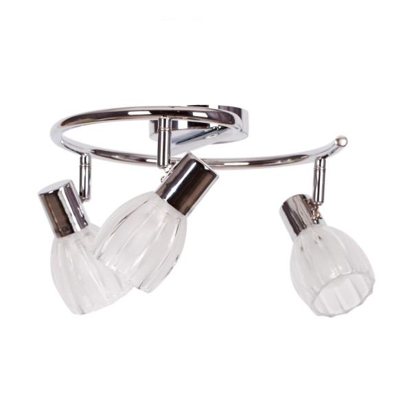 Lampa sufitowa chromowana przezroczysty EMBO 3xE14x40W Kaja