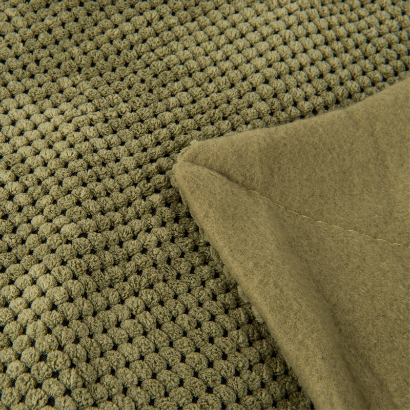 Plaid blokje - groen - 130x160 cm