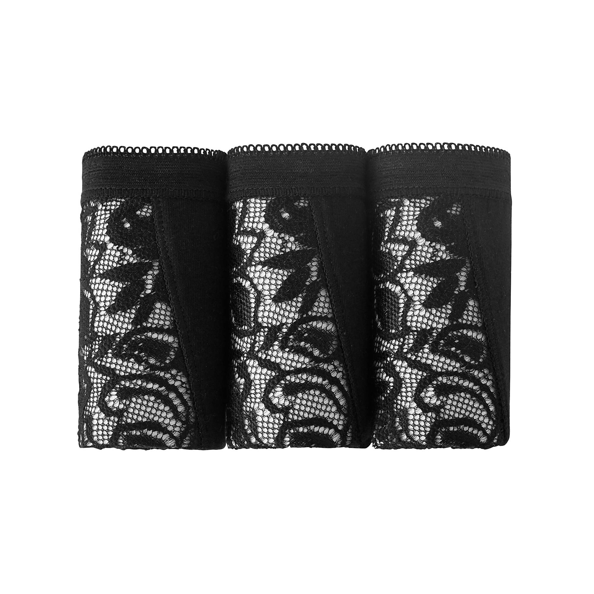 Culotte midi dentelle - lot de 3