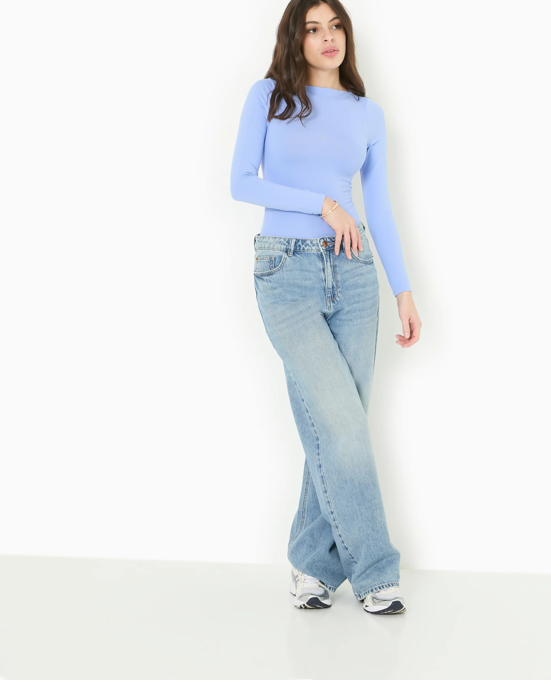 Body manches longues encolure bateau