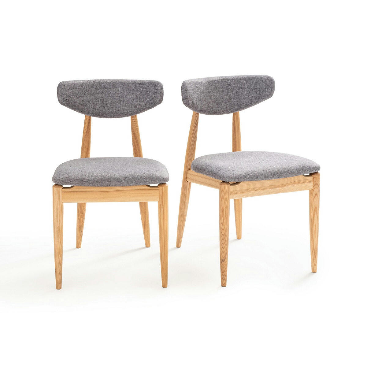 Lot de 2 chaises vintage frêne, Nochy