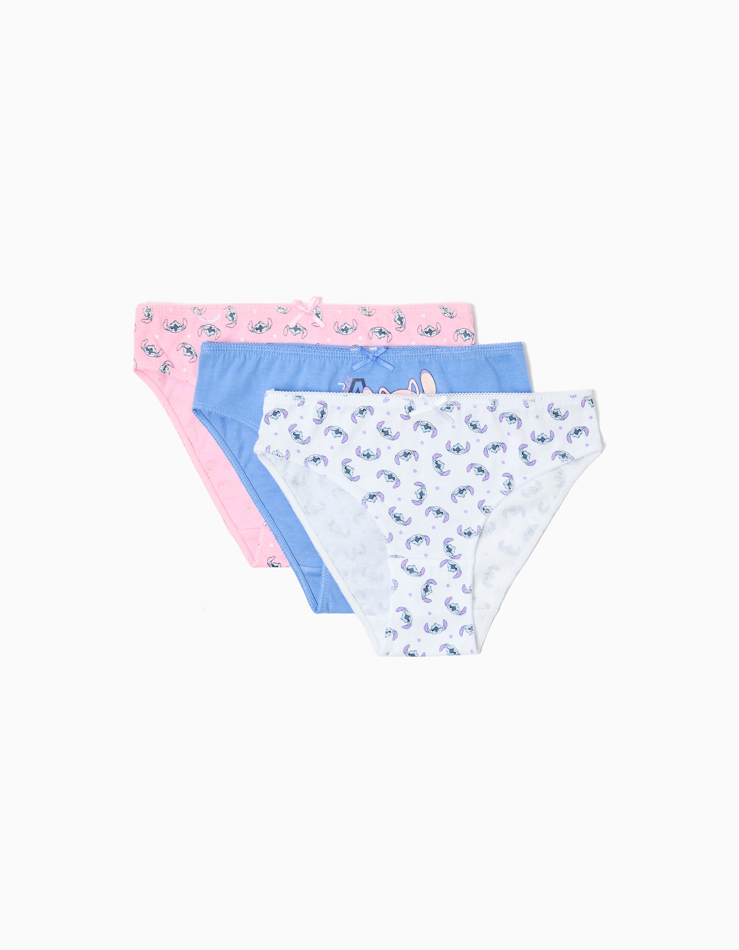 Pack 3 Cuecas 'Stitch', Menina, Multicor