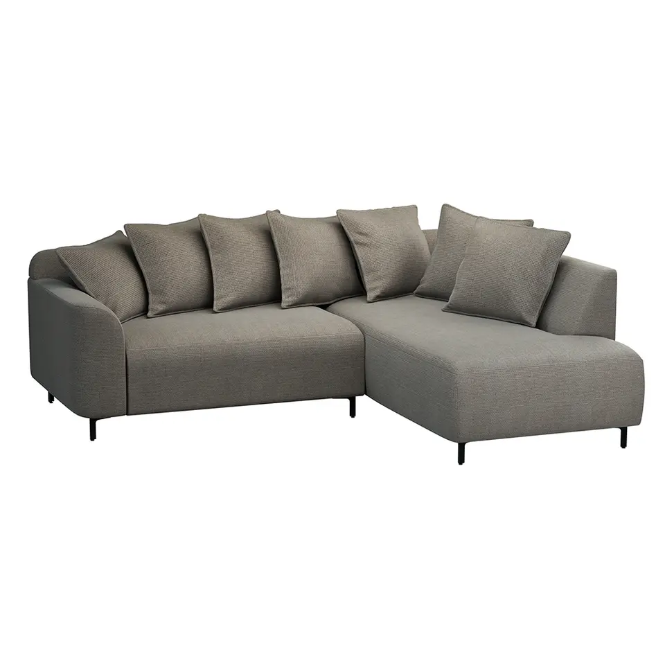 Hoekbank Elsa rechts - stof Eden - taupe