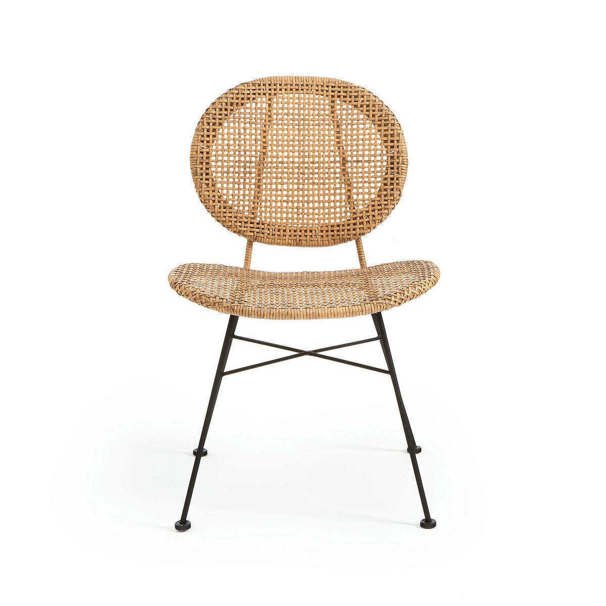 Lot de 2 chaises en résine tressée Rubis