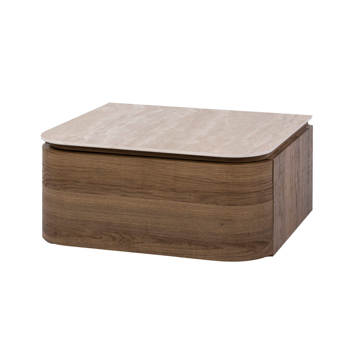 Giga Living Nachtkastje Cassetto - Travertin Keramiek - 45x40x20cm
