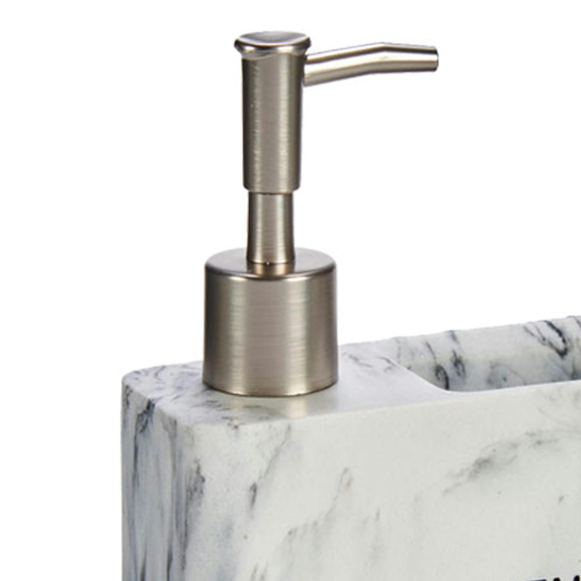 - Distributeur liquide vaisselle + porte éponges effet marbre kitchen