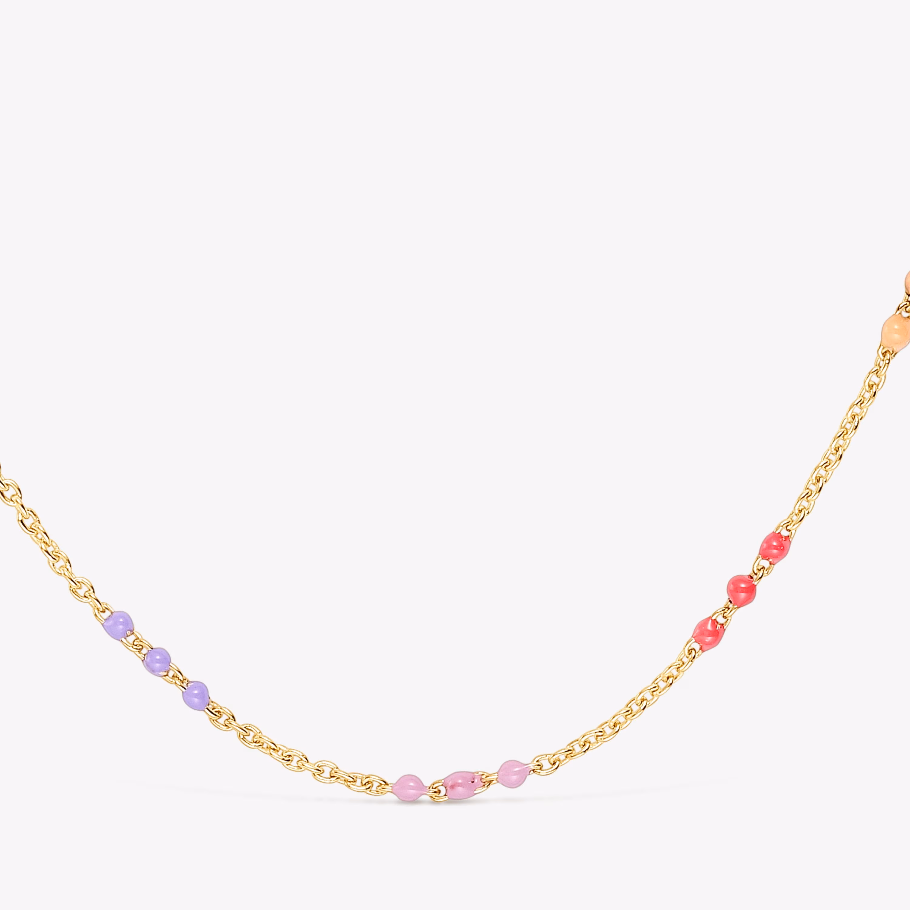 Collar con baño de oro 18 kt sobre plata y esmalte Bold Bear