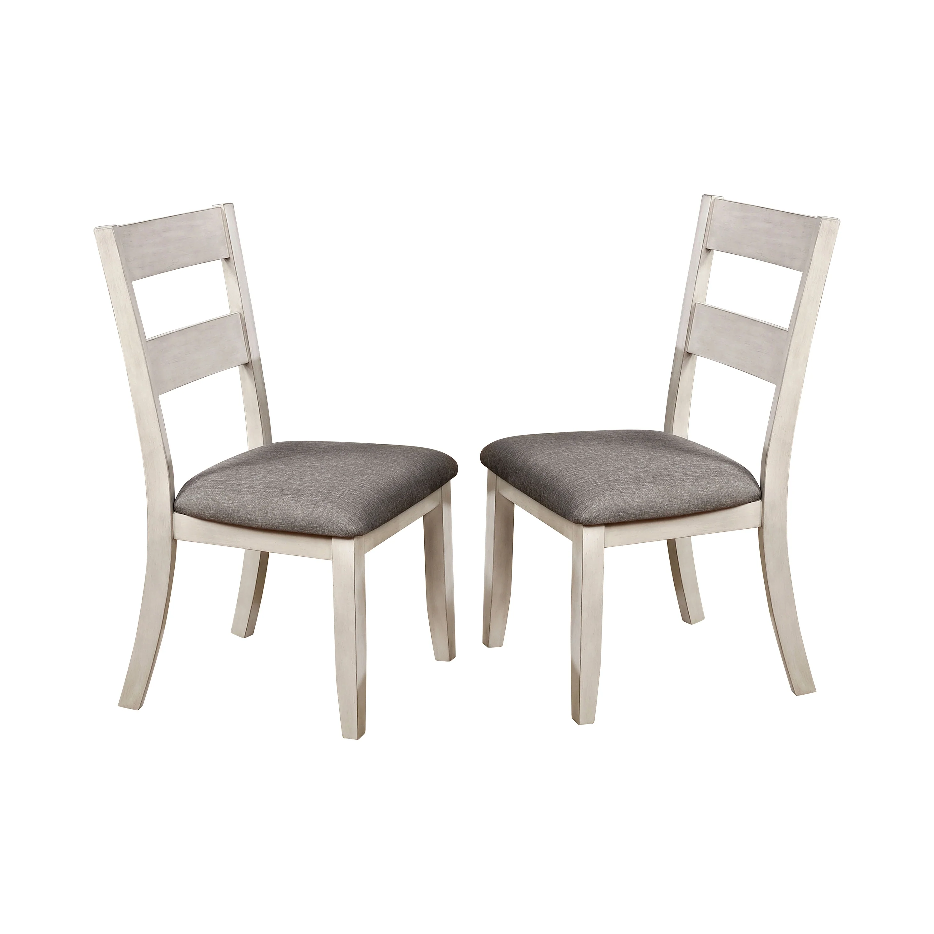 The Gray Barn Lyndale Farmhouse White Dining Chairs (Set of 2)