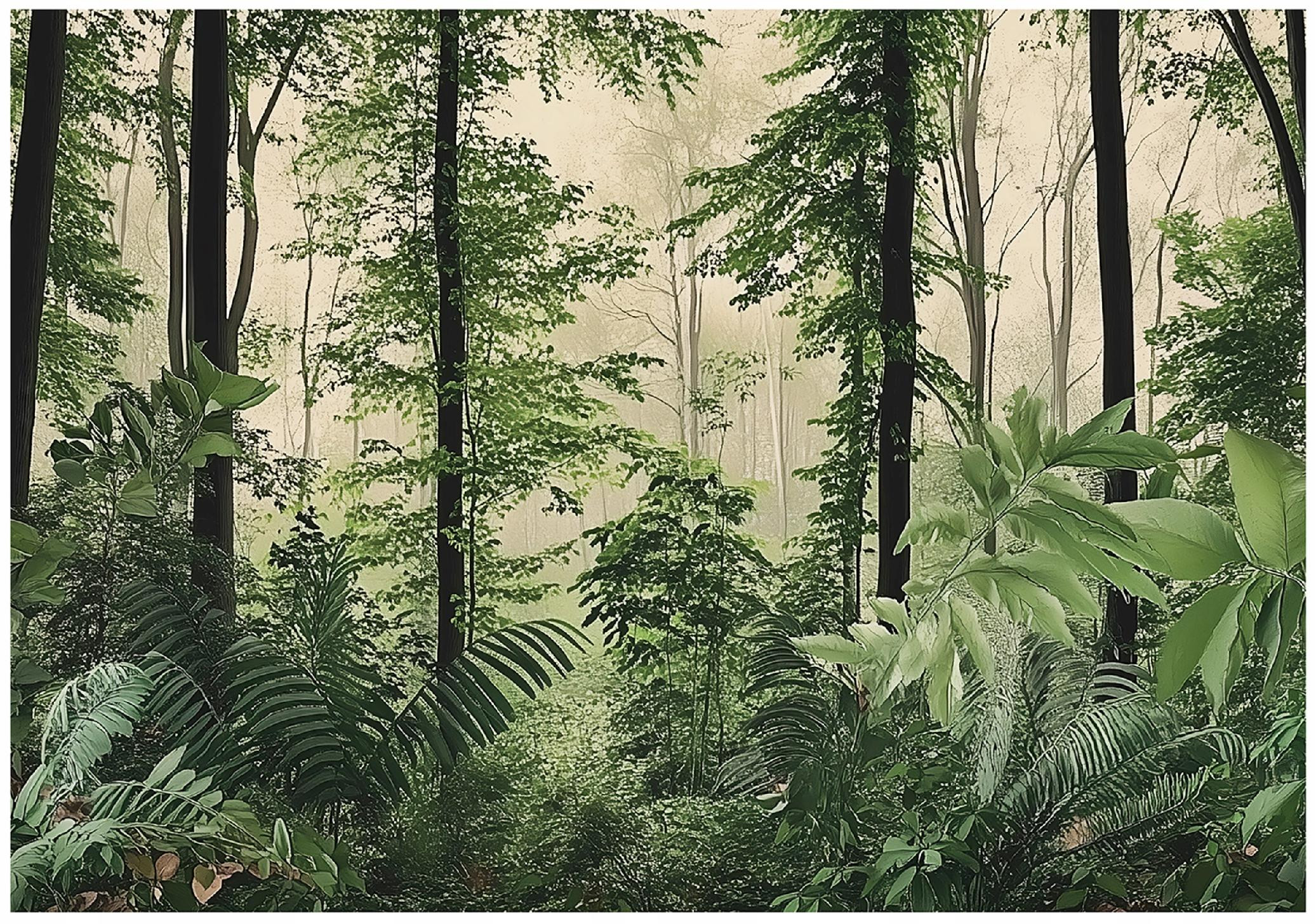 Fototapeta Las Drzewa Natura Sypialnia Salon Tapeta Flizelina 250X175