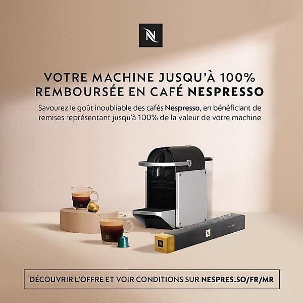 KRUPS Nespresso Inissia Machine à café NESPRESSO à capsules Espresso, Pression 19 bars, Arrêt auto, Rouge, YY1531FD