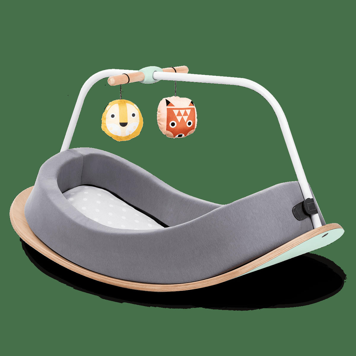 - Planche d'équilibre 3 en 1 pour enfants en bois naturel gris