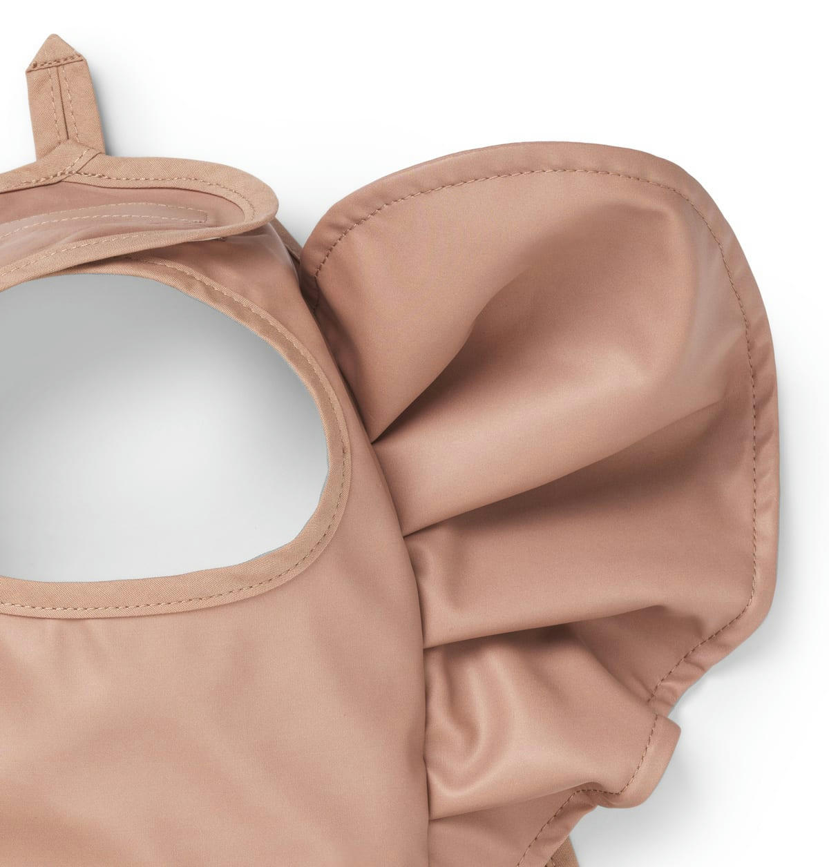 - Bavoir bébé à volants  Brique