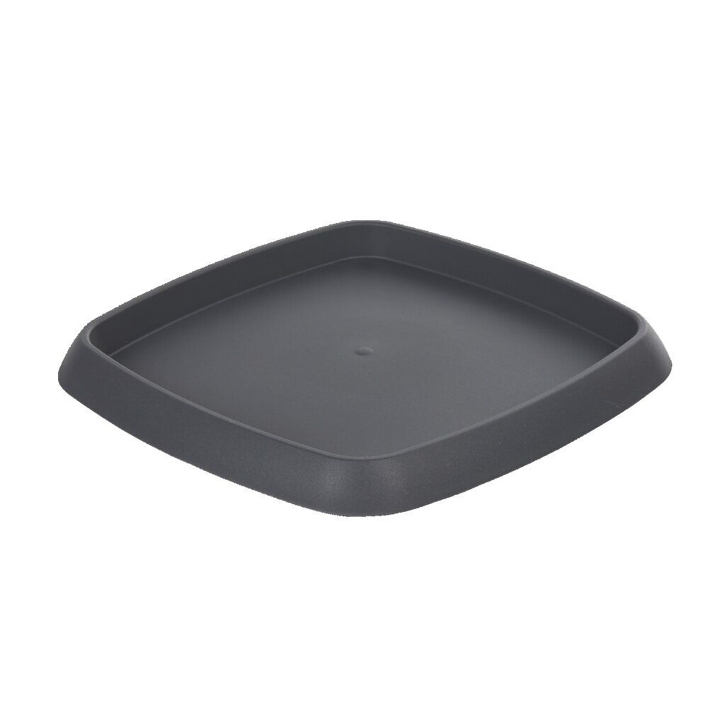 Soucoupe carrée pour pot Chorus 24,2 L anthracite