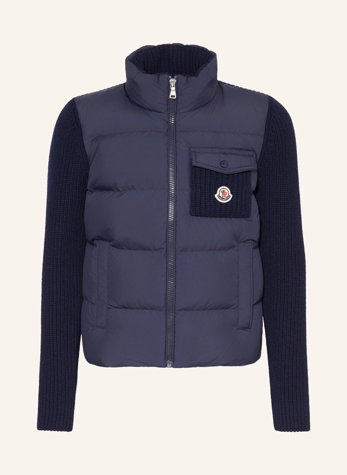 MONCLER enfant Daunenjacke im Materialmix