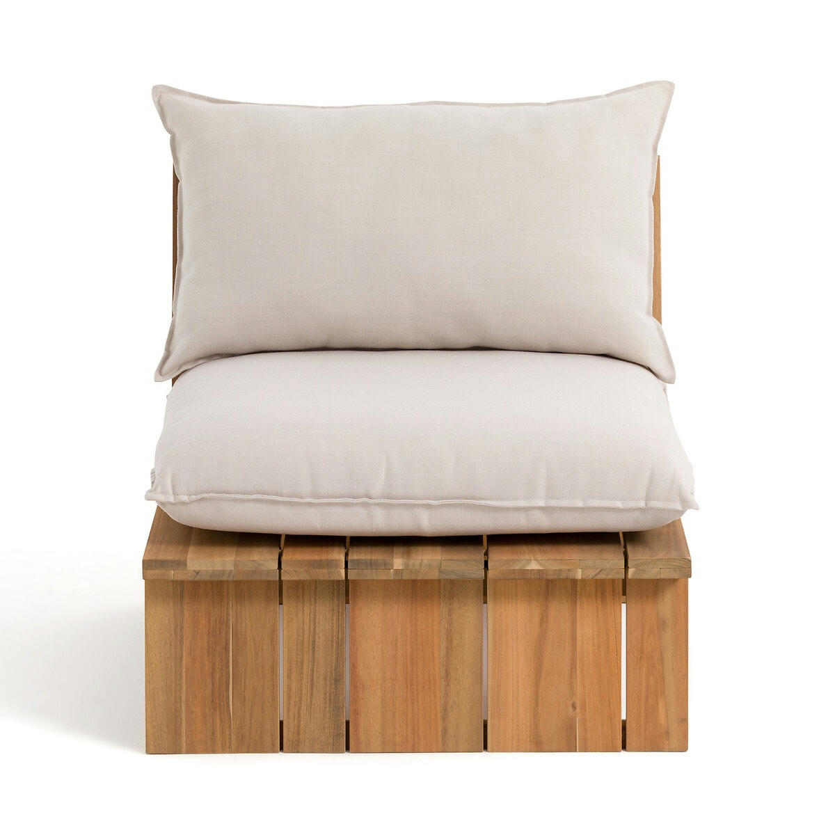 Fauteuil de jardin, acacia, Brut