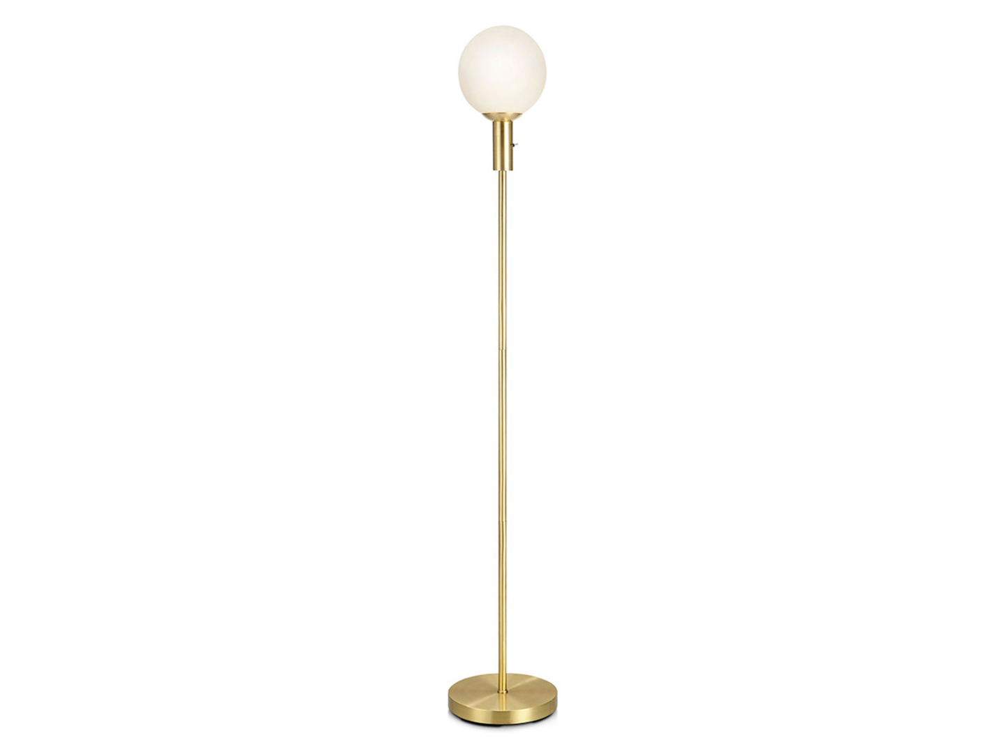 Lampa podłogowa Minna metalowa biało-złota