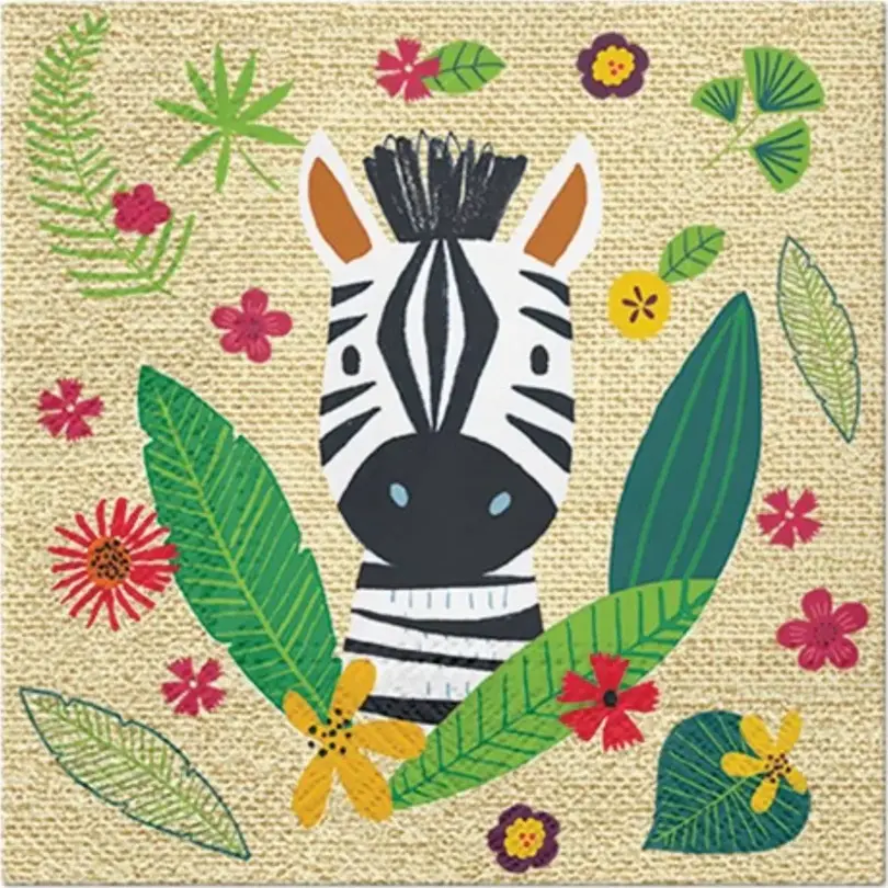 Serviette 20er-Set Jungle Friends