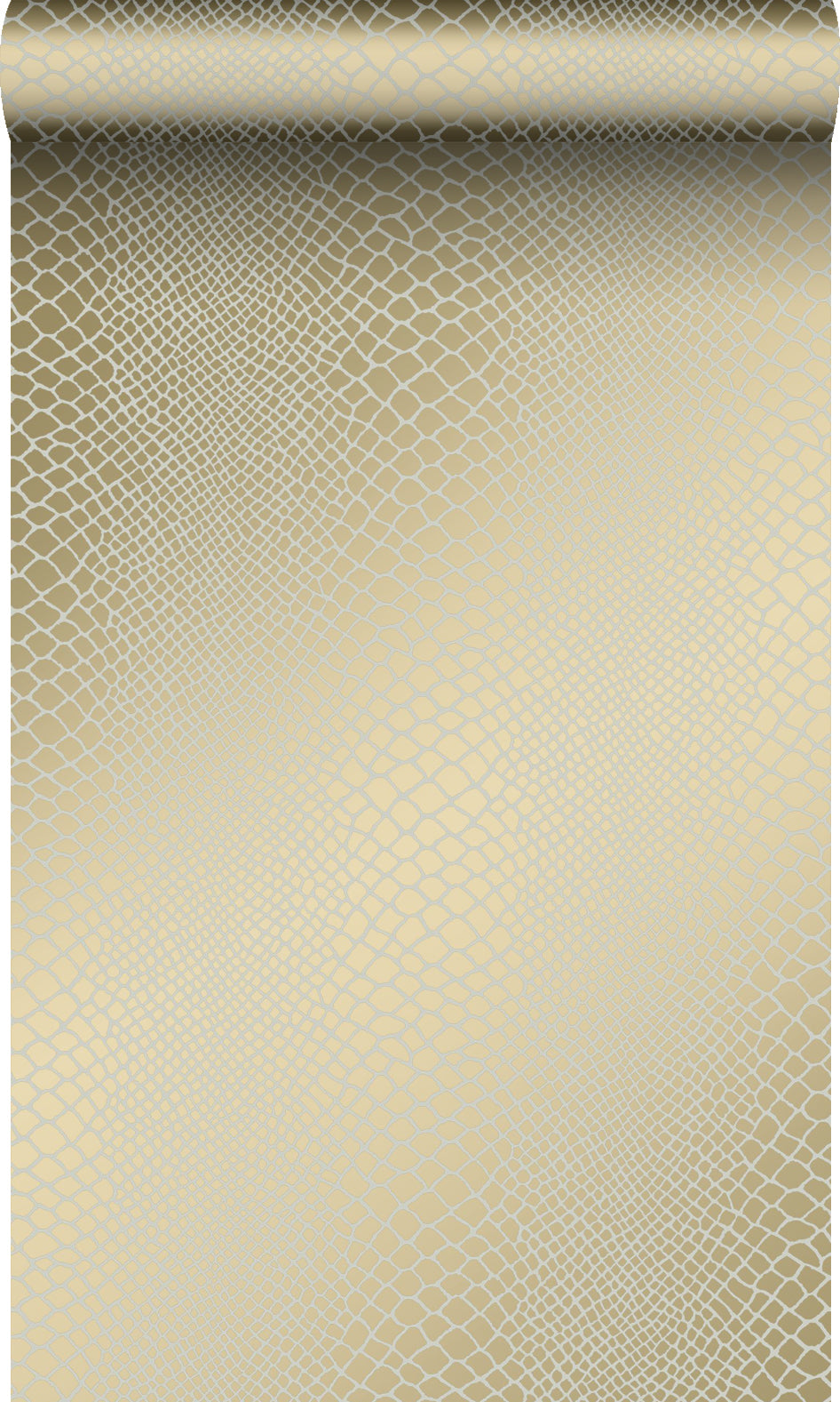 Origin Wallcoverings behang slangenprint glanzend brons - 53 cm x 10.05 m - 347341