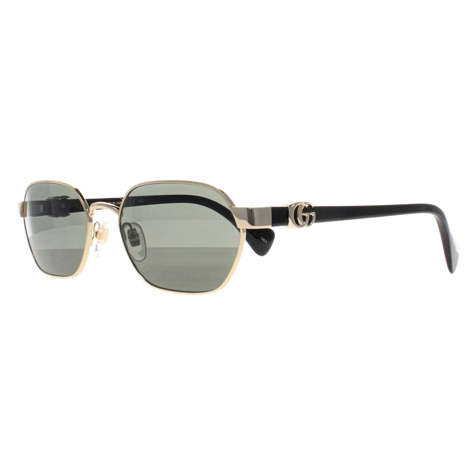 Gucci Oval Gold Grey GG1593S