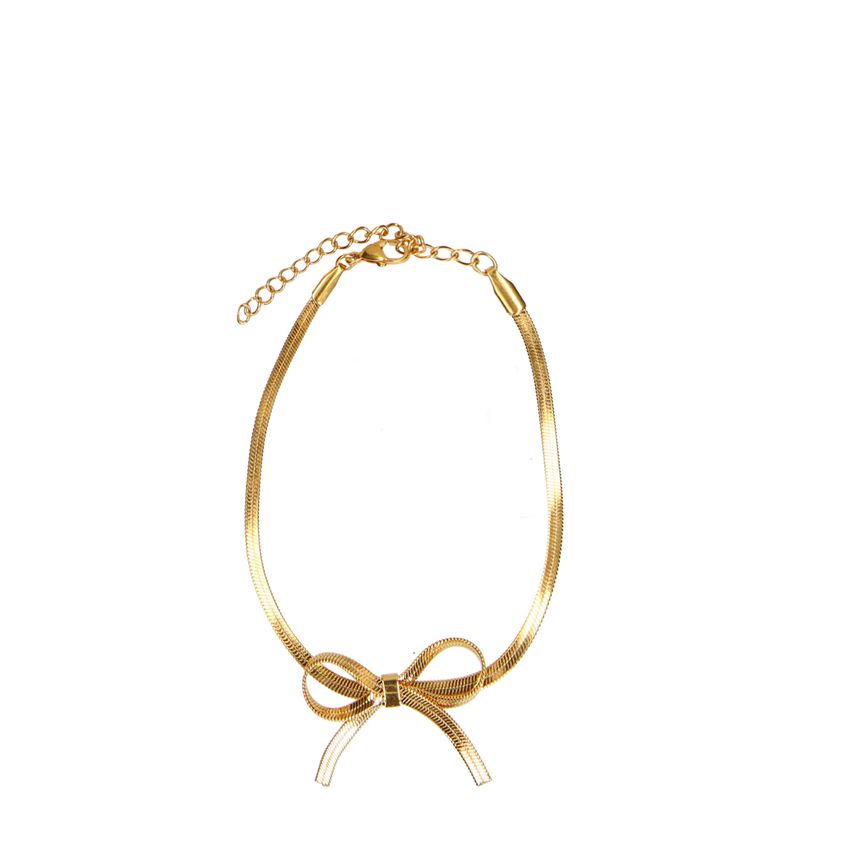 Manfield Gouden armband met strik detail