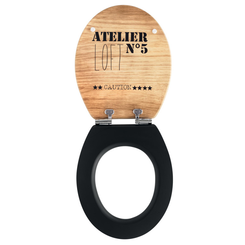 Abattant de toilette Loft noir WIRQUIN