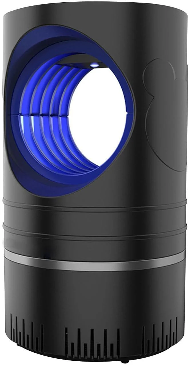 ???????????????? ???????????? - Purple Light Catalytic ???????????????? Lamp for Indoor Outdoor, USB Power Silent Household ???????????????? Lamp Inhalation Electronic Four Dimensional Trap (wh1te)(Black)