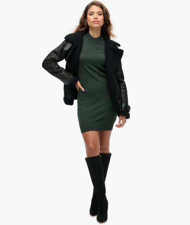 Merino Long Sleeve Knit Dress