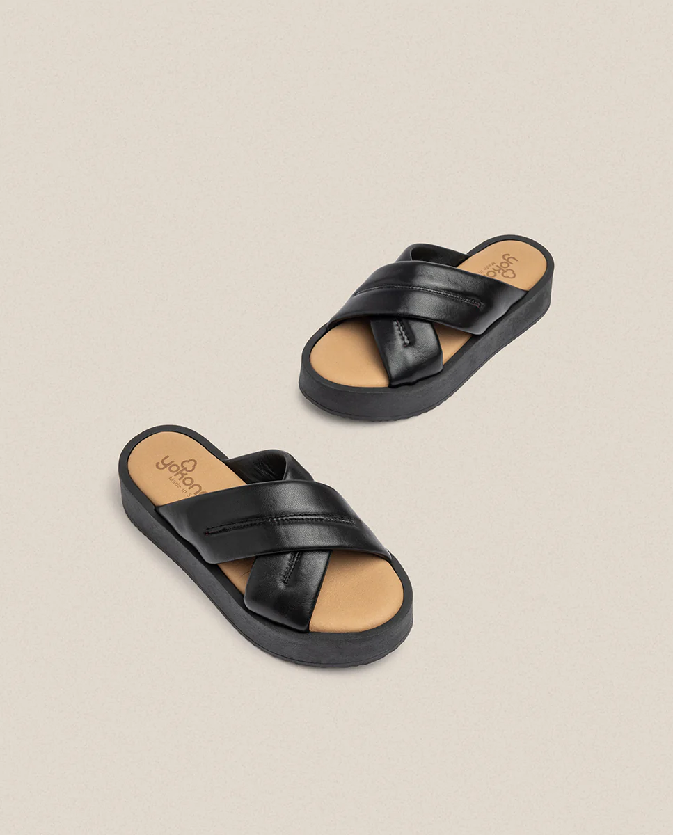 Sandalia de plataforma CARMEN-004 negro