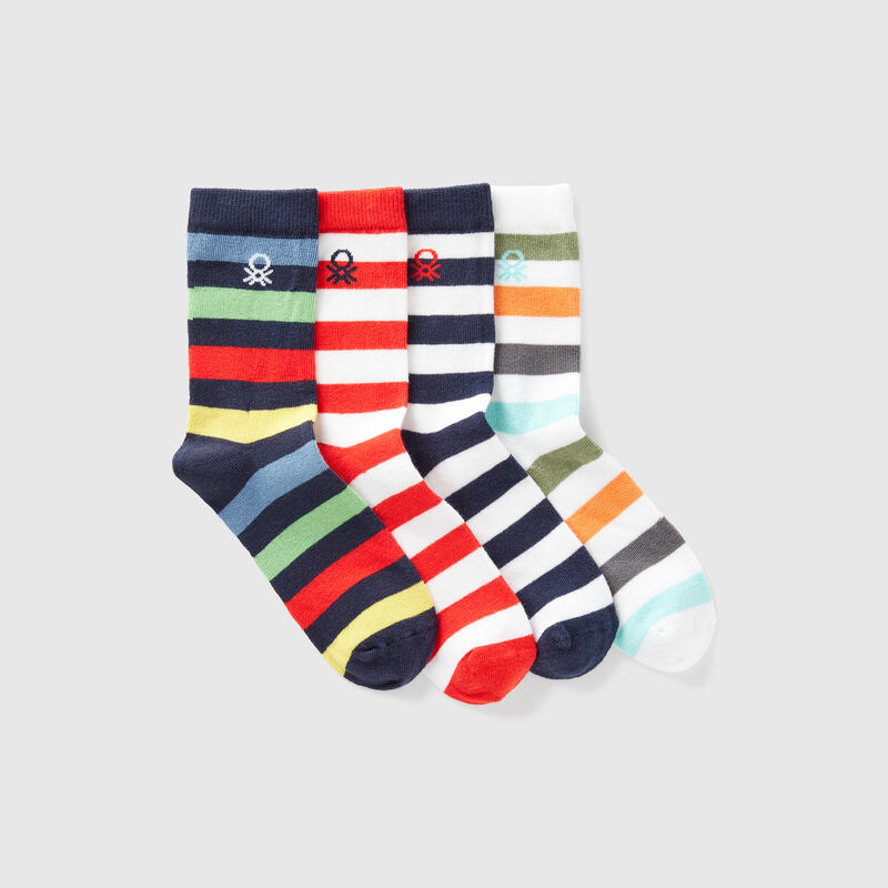 Four pairs of patterned socks