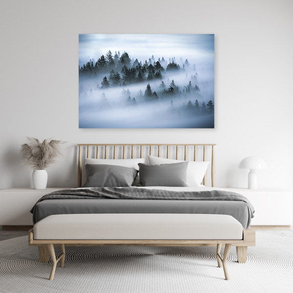 Feeby Obraz, Las we mgle pejzaż 60x40