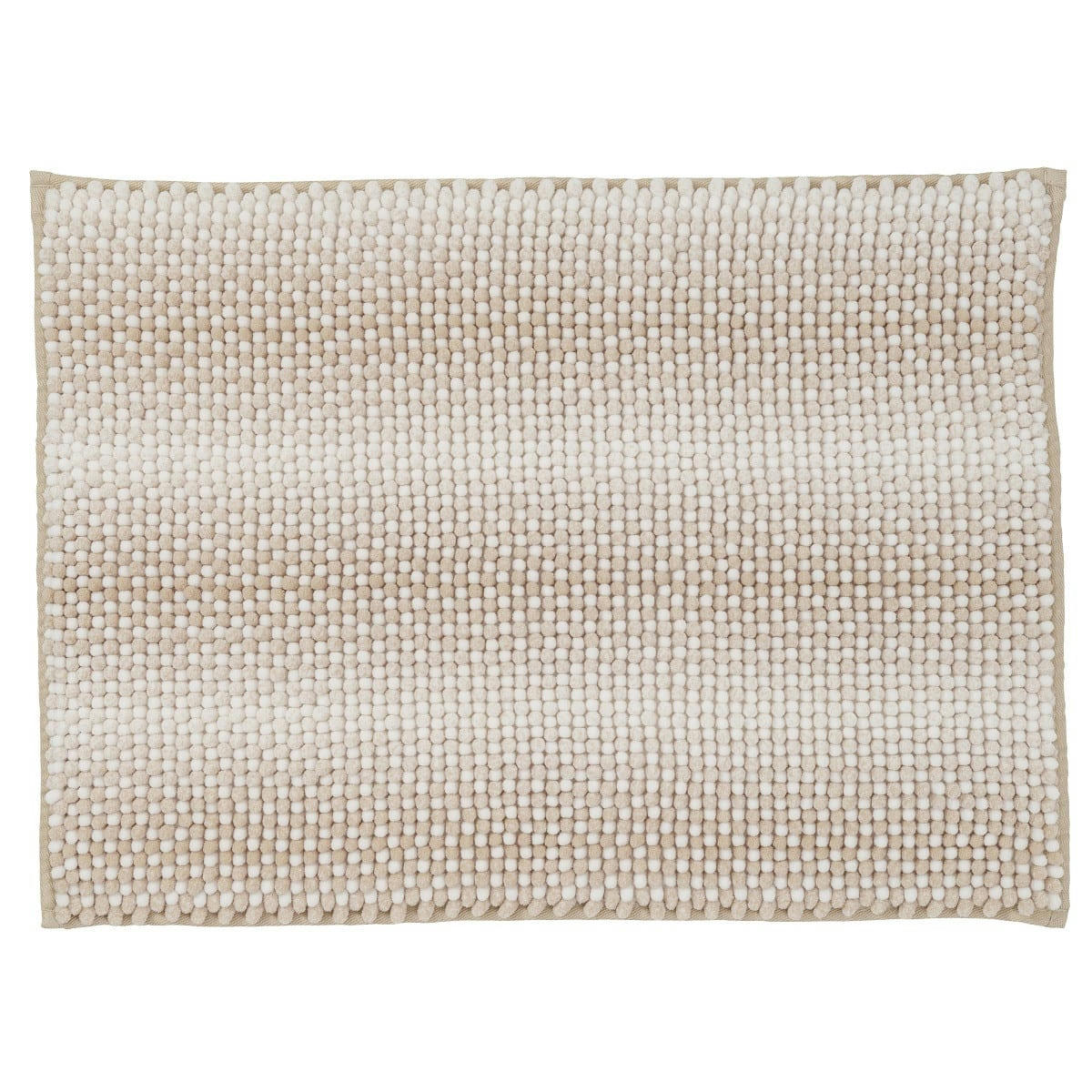 SHADE - Tapis de bain en polyester uni beige 50x80cm
