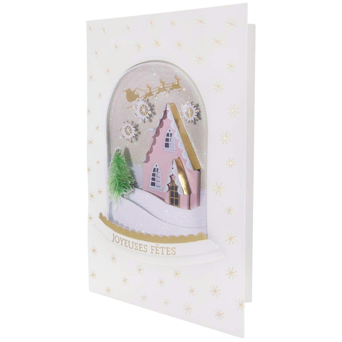 - Noël carte joyeuses fêtes boule à neige