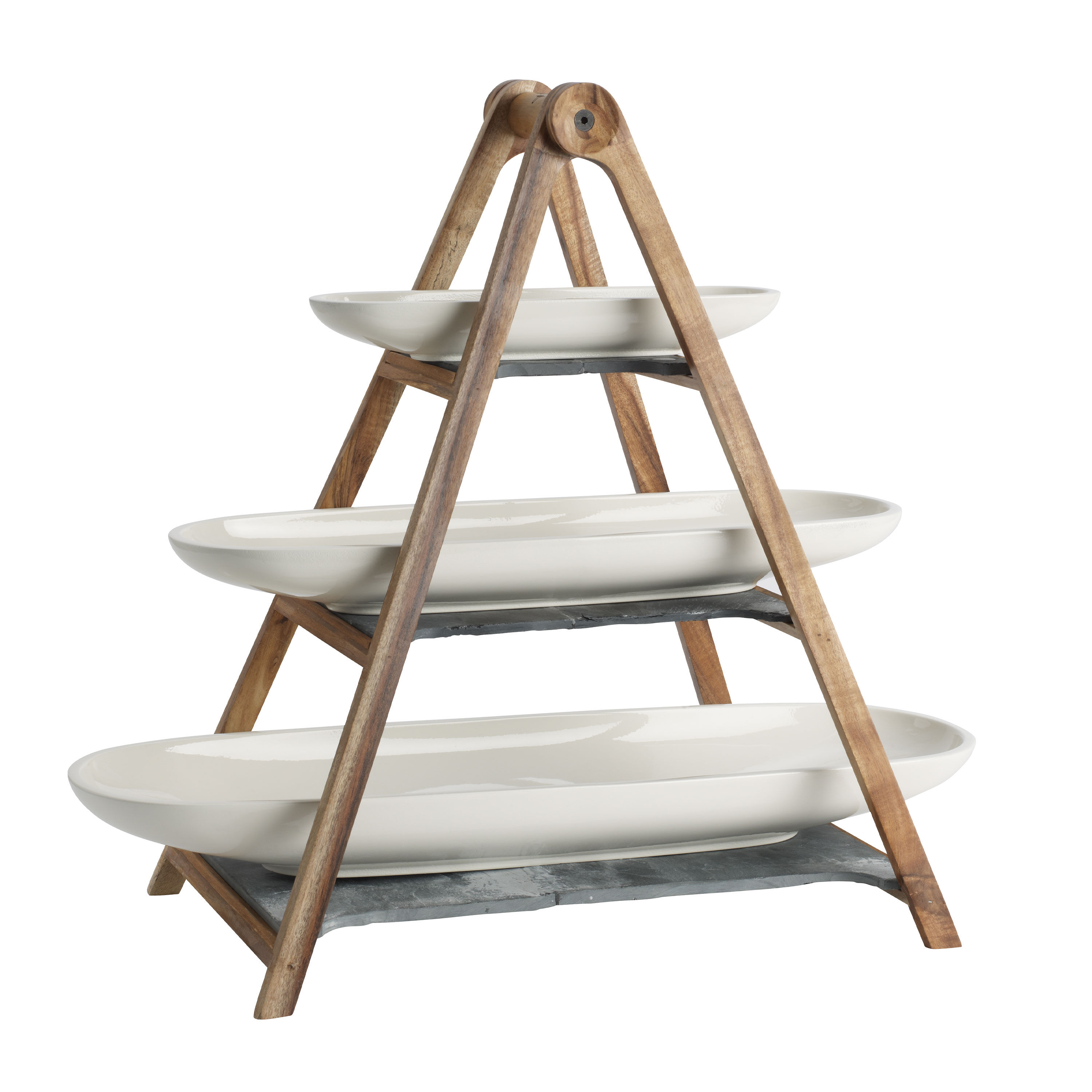 Artesano 3 Tier Stand - White, 21.7'' x 10.1''
