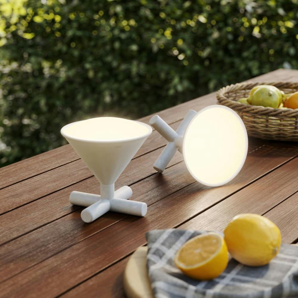 CONO - Lampe nomade bluetooth gris