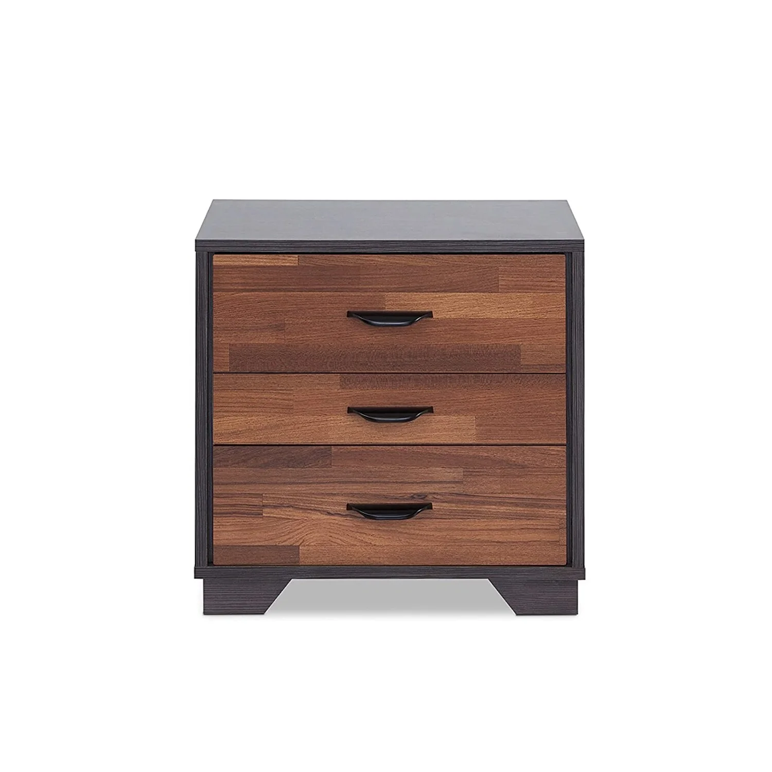 Two-tone Nightstand with 3 Drawers