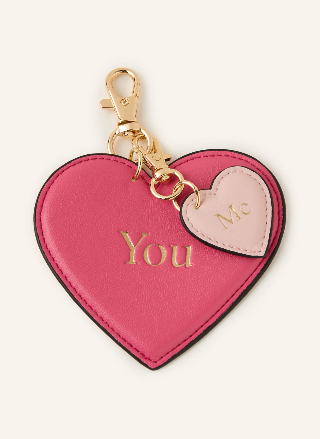 SEIDENFELT Taschenanhänger YOU & ME CHARM